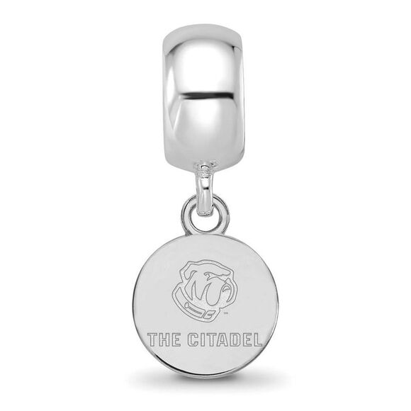 Sterling Silver Rhodium Plated The Citadel XS Dangle Bead Charm - Picture 3 of 6